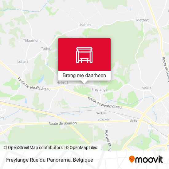 Freylange Rue du Panorama kaart