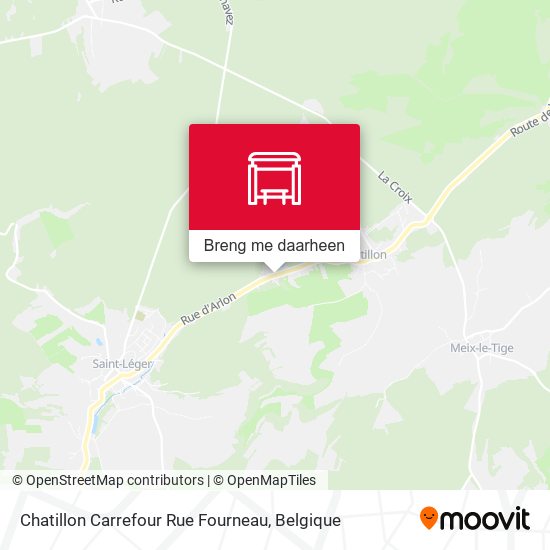 Chatillon Carrefour Rue Fourneau kaart