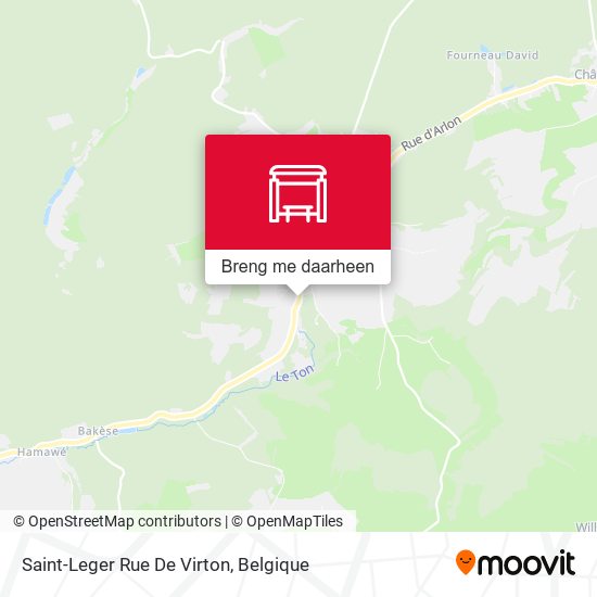 Saint-Leger Rue De Virton kaart