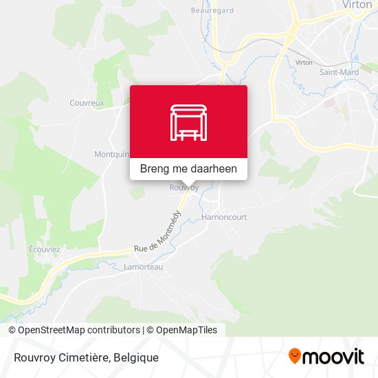 Rouvroy Cimetière kaart