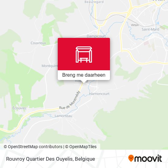 Rouvroy Quartier Des Ouyelis kaart