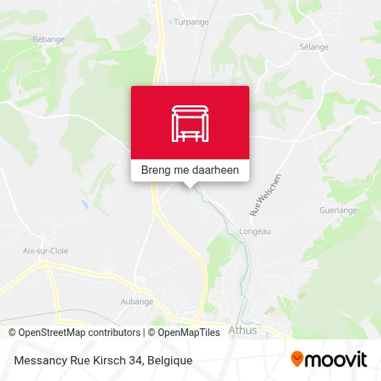 Messancy Rue Kirsch 34 kaart