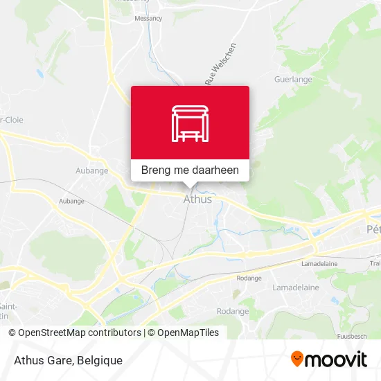 Athus Gare kaart