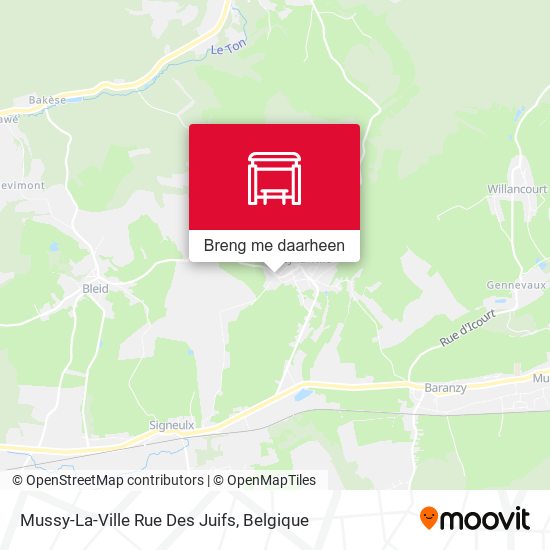 Mussy-La-Ville Rue Des Juifs kaart