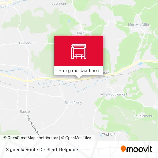 Signeulx Route De Bleid kaart