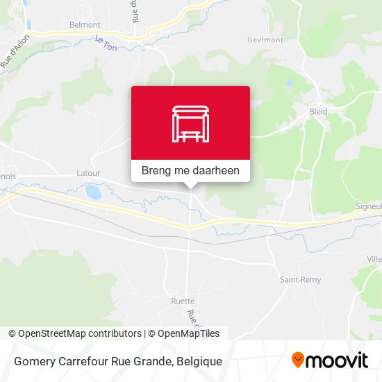 Gomery Carrefour Rue Grande kaart