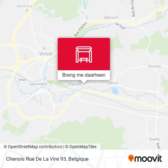 Chenois Rue De La Vire 93 kaart