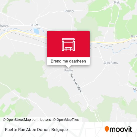 Ruette Rue Abbé Dorion kaart