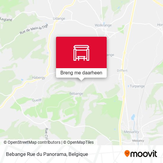Bebange Rue du Panorama kaart