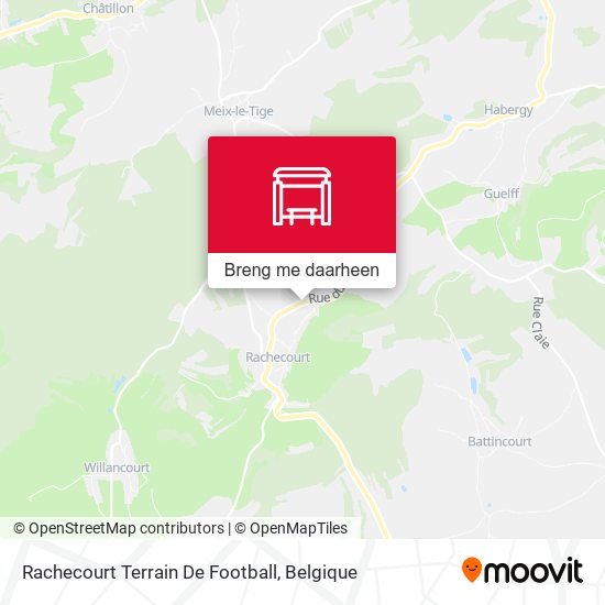 Rachecourt Terrain De Football kaart