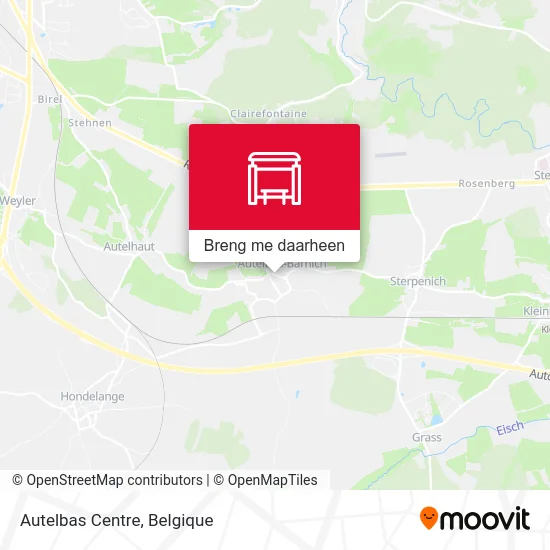 Autelbas Centre kaart