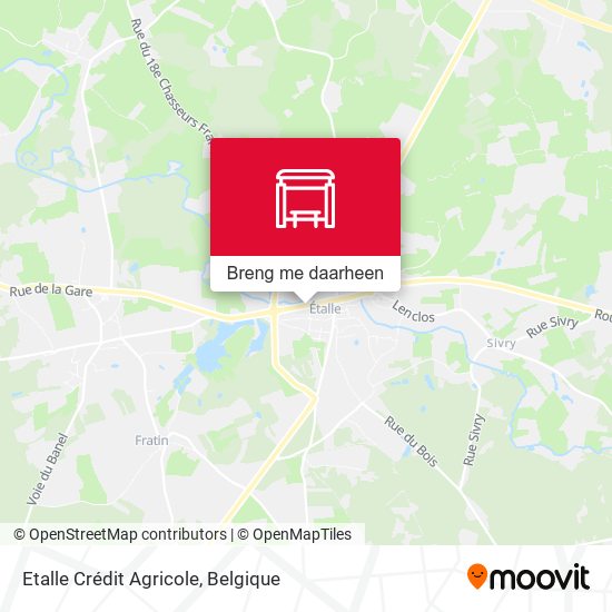 Etalle Crédit Agricole kaart
