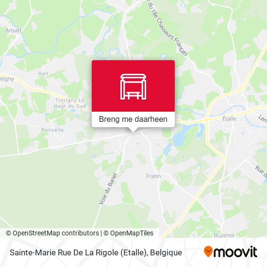 Sainte-Marie Rue De La Rigole (Etalle) kaart