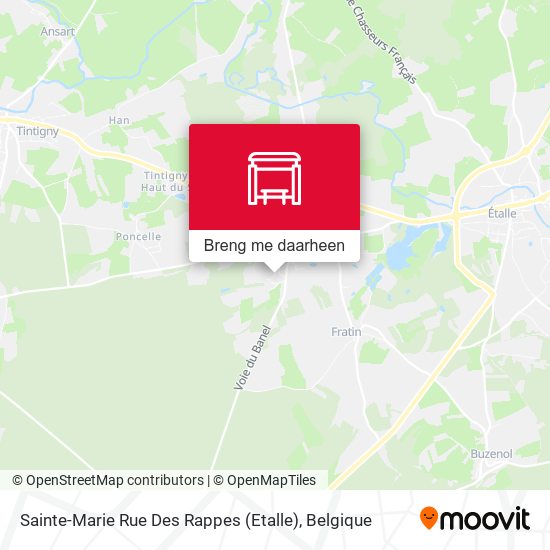 Sainte-Marie Rue Des Rappes (Etalle) kaart