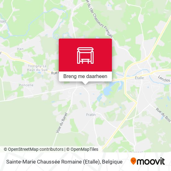 Sainte-Marie Chaussée Romaine (Etalle) kaart