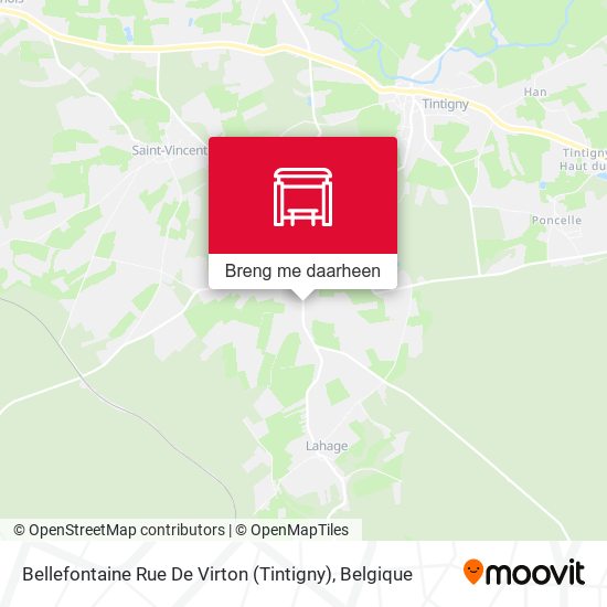 Bellefontaine Rue De Virton (Tintigny) kaart