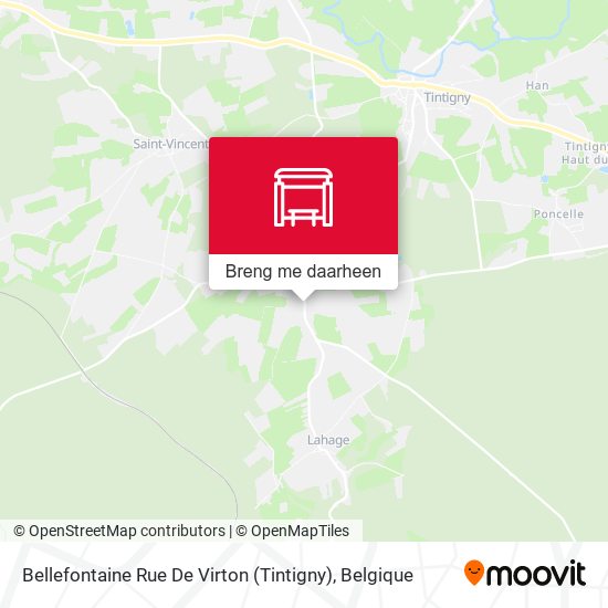 Bellefontaine Rue De Virton (Tintigny) kaart