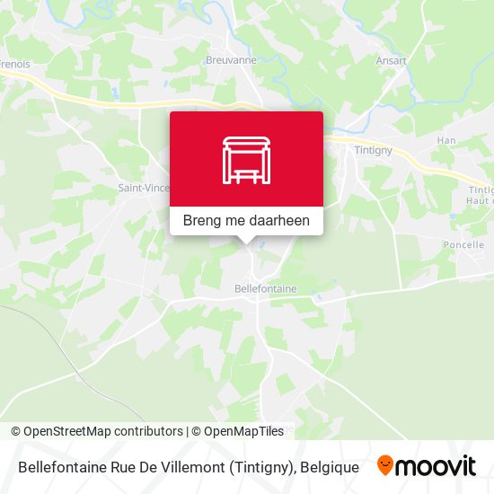 Bellefontaine Rue De Villemont (Tintigny) kaart