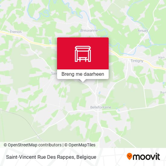 Saint-Vincent Rue Des Rappes kaart