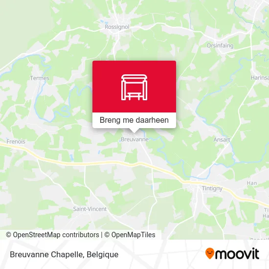 Breuvanne Chapelle kaart