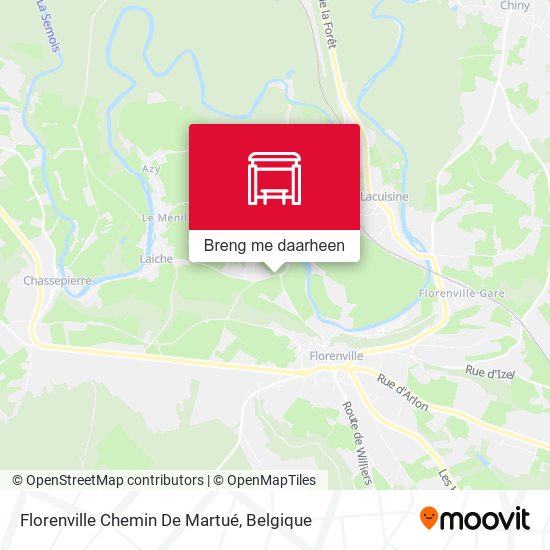 Florenville Chemin De Martué kaart