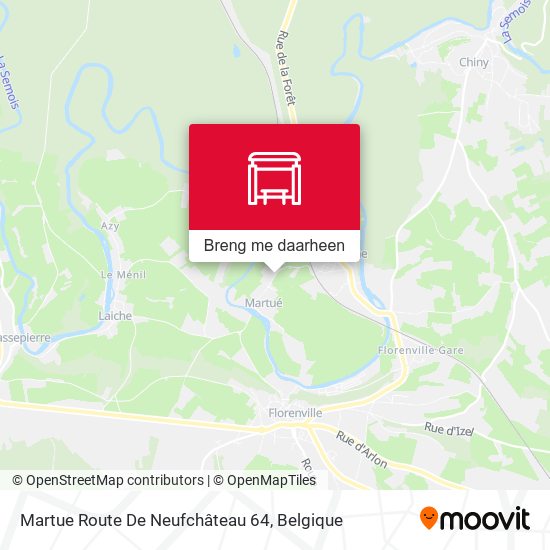 Martue Route De Neufchâteau 64 kaart