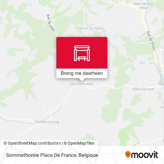Sommethonne Place De France kaart