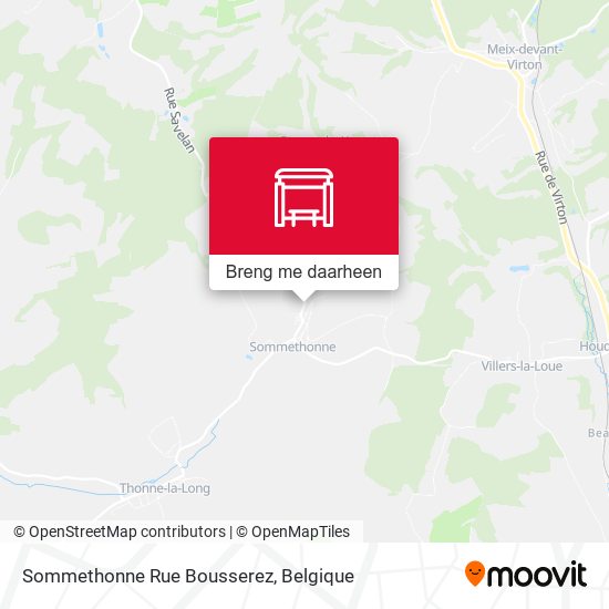 Sommethonne Rue Bousserez kaart