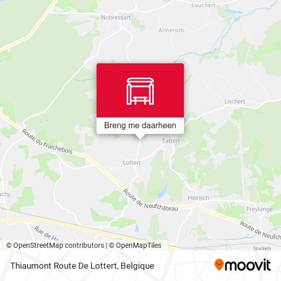 Thiaumont Route De Lottert kaart