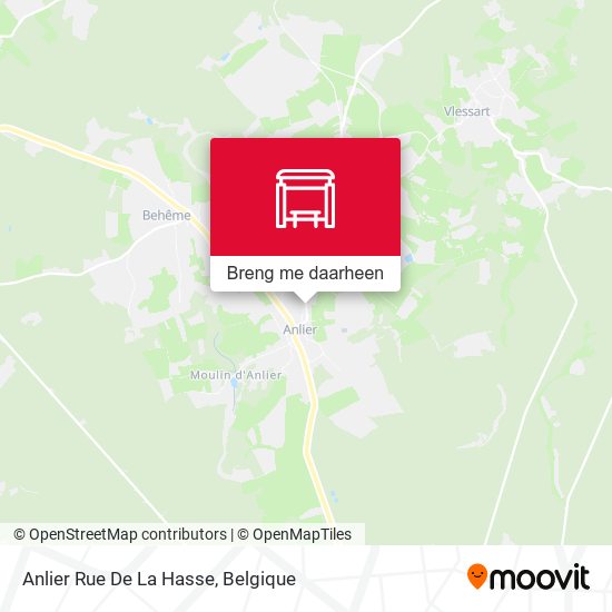 Anlier Rue De La Hasse kaart