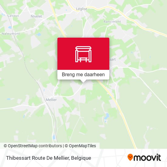 Thibessart Route De Mellier kaart