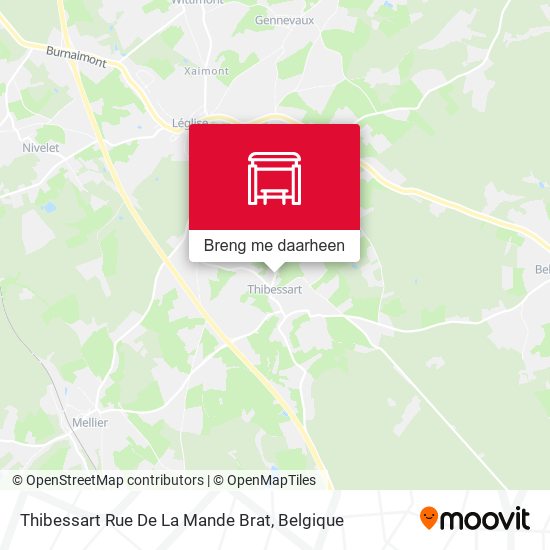 Thibessart Rue De La Mande Brat kaart