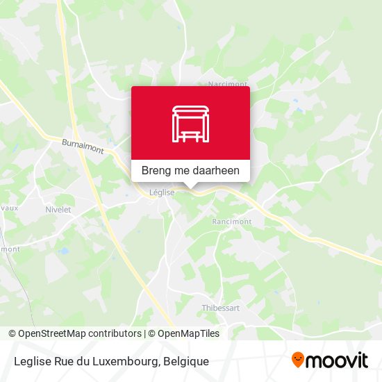 Leglise Rue du Luxembourg kaart