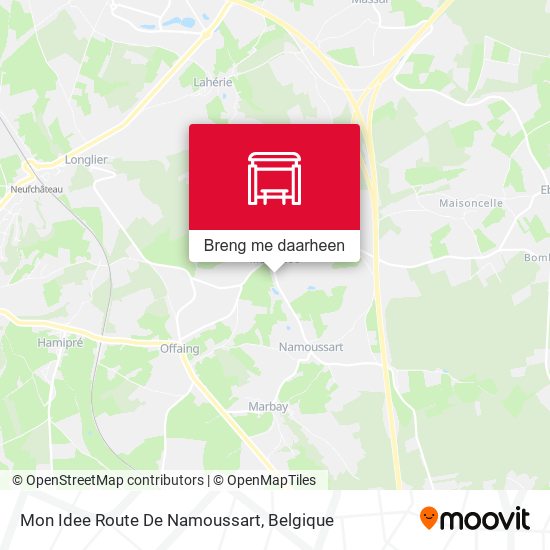 Mon Idee Route De Namoussart kaart