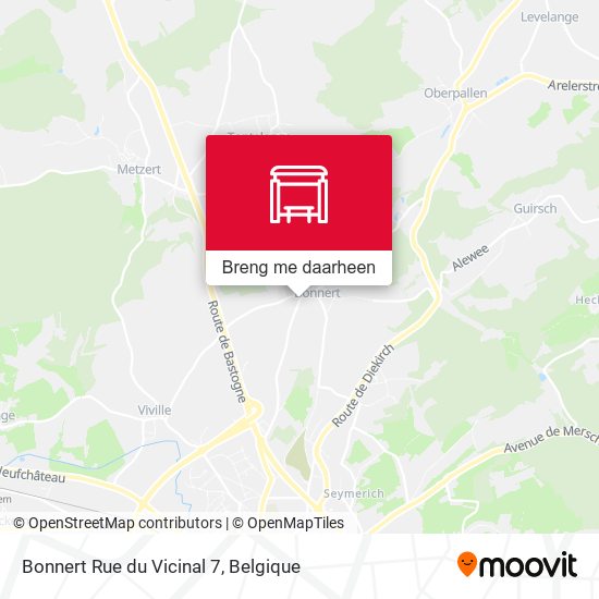 Bonnert Rue du Vicinal 7 kaart