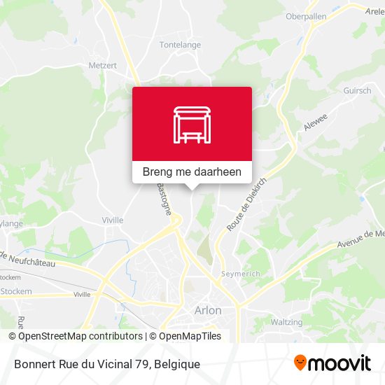 Bonnert Rue du Vicinal 79 kaart