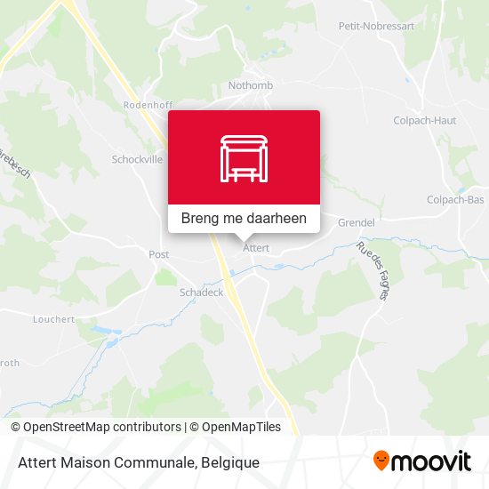 Attert Maison Communale kaart