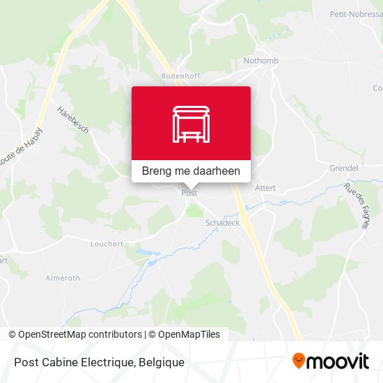 Post Cabine Electrique kaart