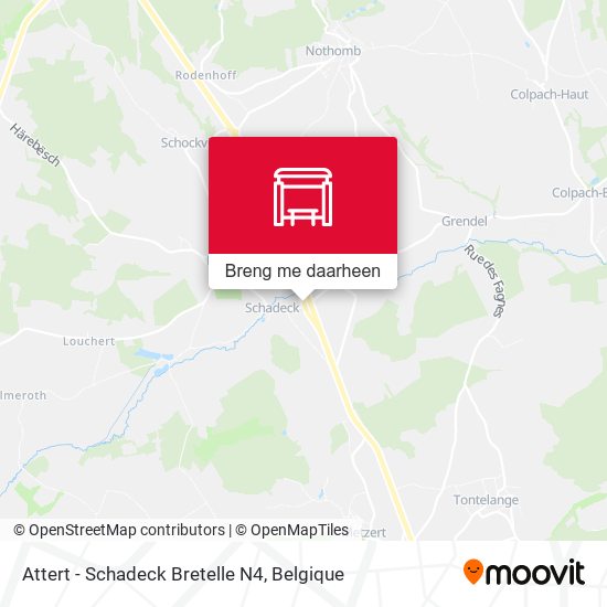 Attert - Schadeck Bretelle N4 kaart