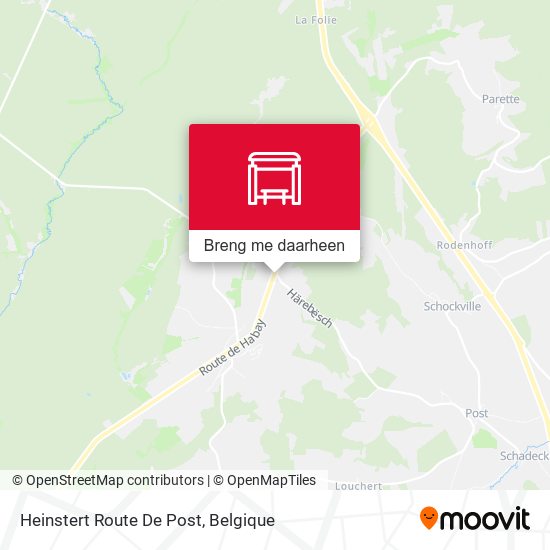 Heinstert Route De Post kaart