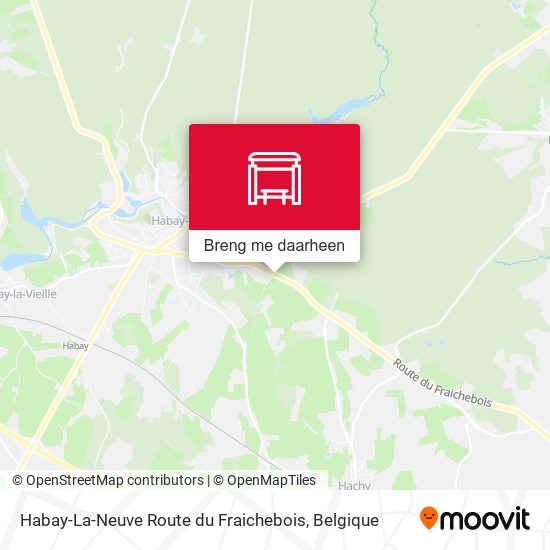 Habay-La-Neuve Route du Fraichebois kaart