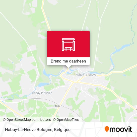 Habay-La-Neuve Bologne kaart