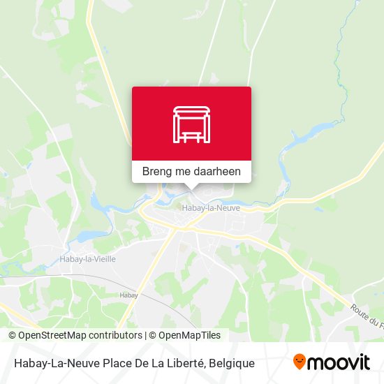 Habay-La-Neuve Place De La Liberté kaart
