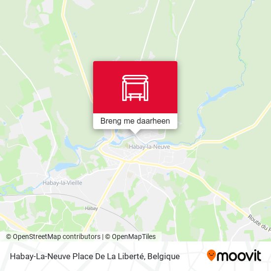 Habay-La-Neuve Place De La Liberté kaart