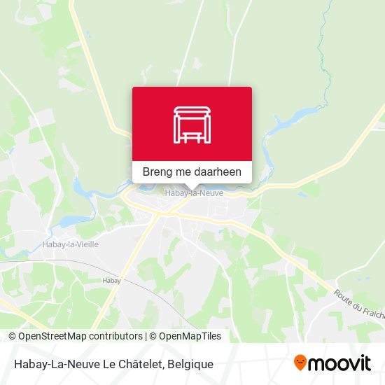 Habay-La-Neuve Le Châtelet kaart