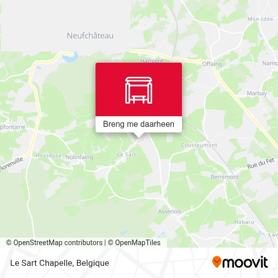 Le Sart Chapelle kaart