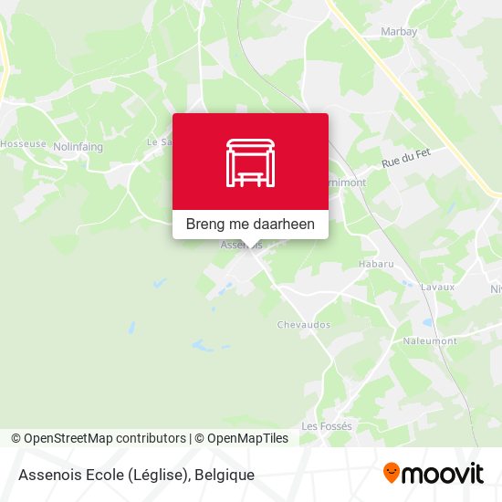 Assenois Ecole (Léglise) kaart