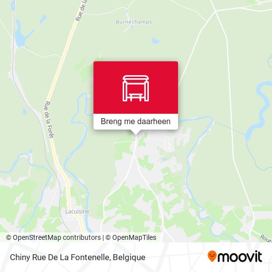 Chiny Rue De La Fontenelle kaart