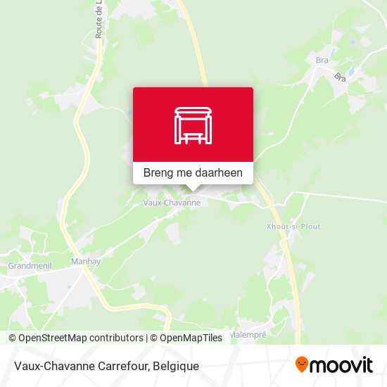 Vaux-Chavanne Carrefour kaart