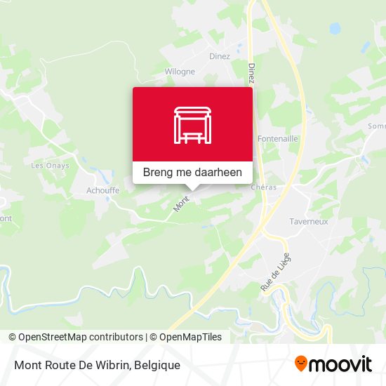 Mont Route De Wibrin kaart